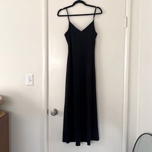 Black hatch maternity dress